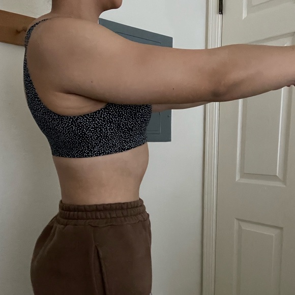 Lululemon Enlite Zip Bra in Double Dimension Starlight Black - Picture 6 of 7